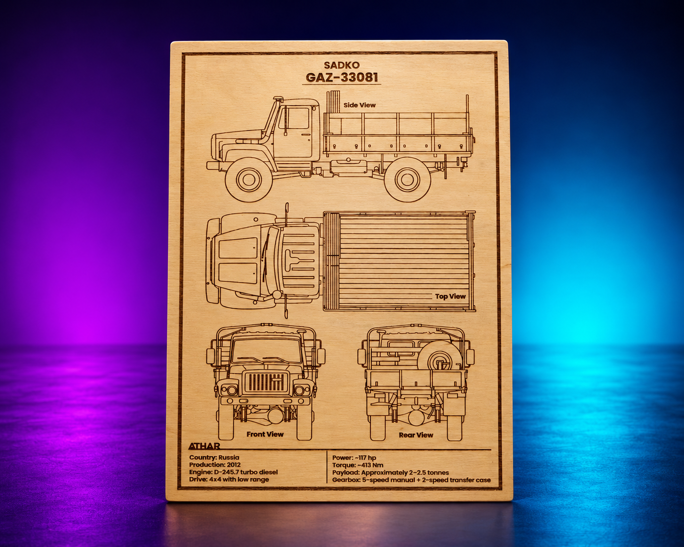 Car Blueprint View 1